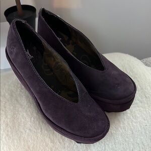 Fly London suede Women's Purple Platform Shoes